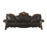 Picardy Vintage Cherry Oak & PU Sofa Model 58220 By ACME Furniture
